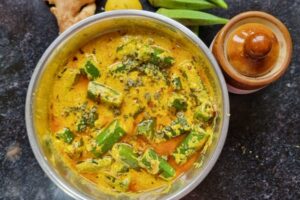 okra with yoghurt (dahi bhindi) recipe